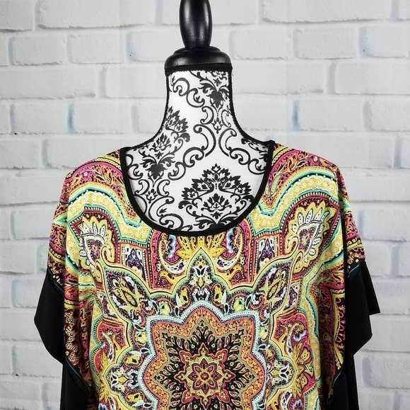 NY Collection women's size large lose fit top - Picture 2 of 8